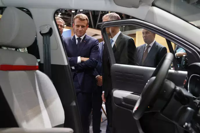 法国总统马克龙宣布将对汽车行业大规模实施扶助计划