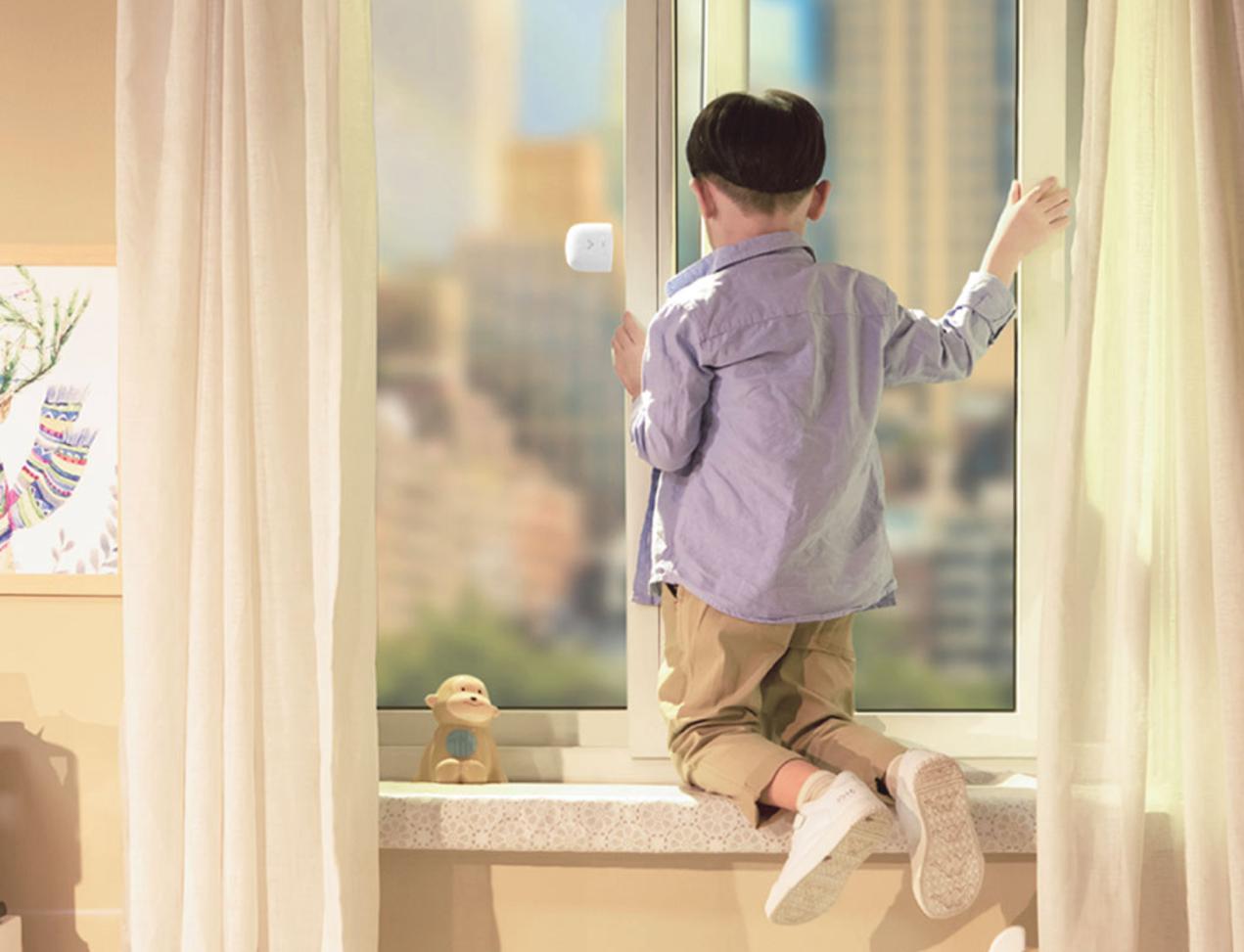 小米有品众筹窗户限位报警器 可物理控制开窗大小