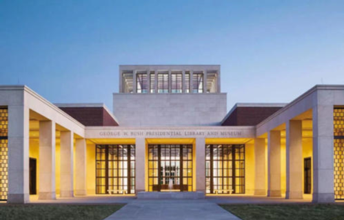 庭院等空间,包括展览中心,图书馆楼,会议中心,北美学院派建筑风格在