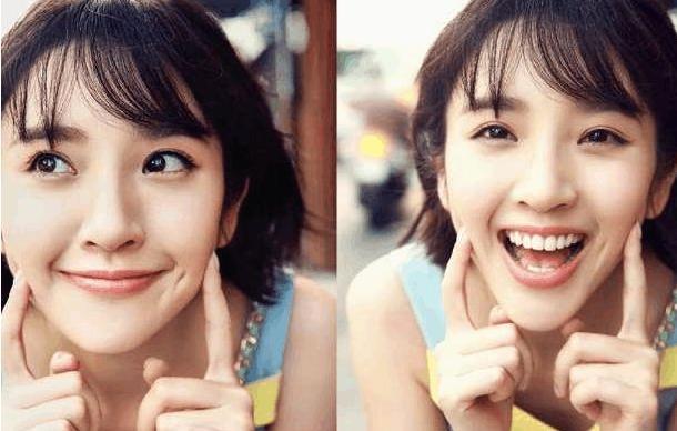 4,唐艺昕的笑容真的很治愈,可能也是因为她有一对特别可爱的酒窝~ 