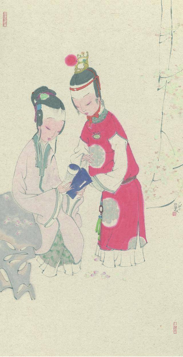 德惠撕扇子作千金一笑 尺寸:136x68 创作年代:2016年 李德惠作品面世