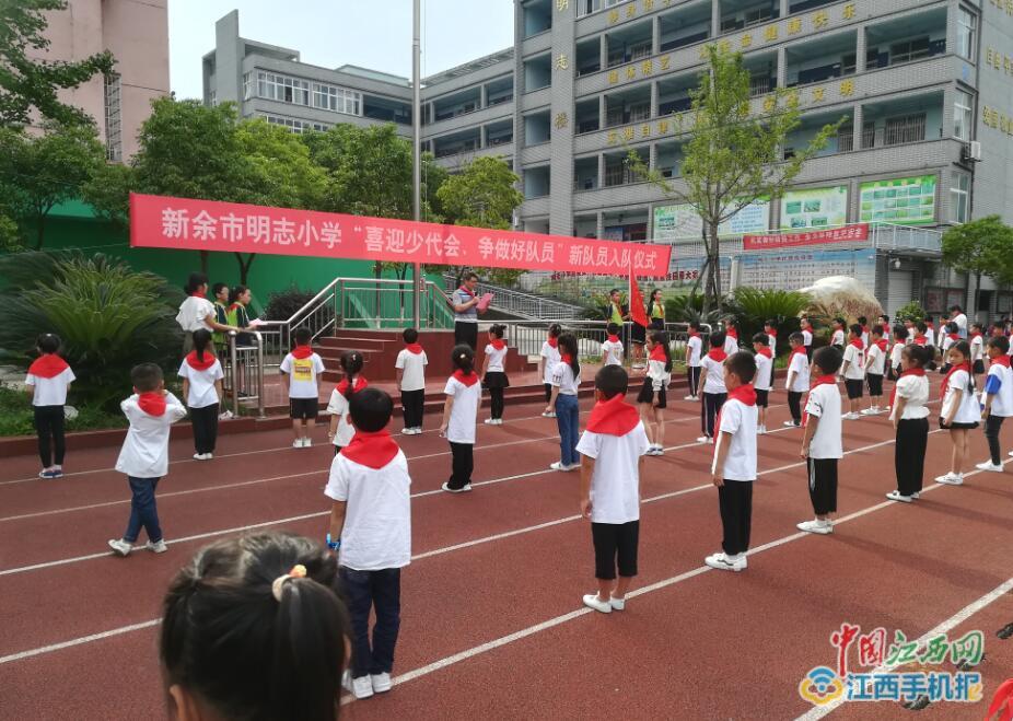 新余市明志小学举行新生入队仪式(图)