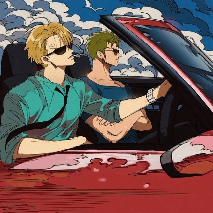 索隆山治cp好有爱的两人这个画师真的是神仙