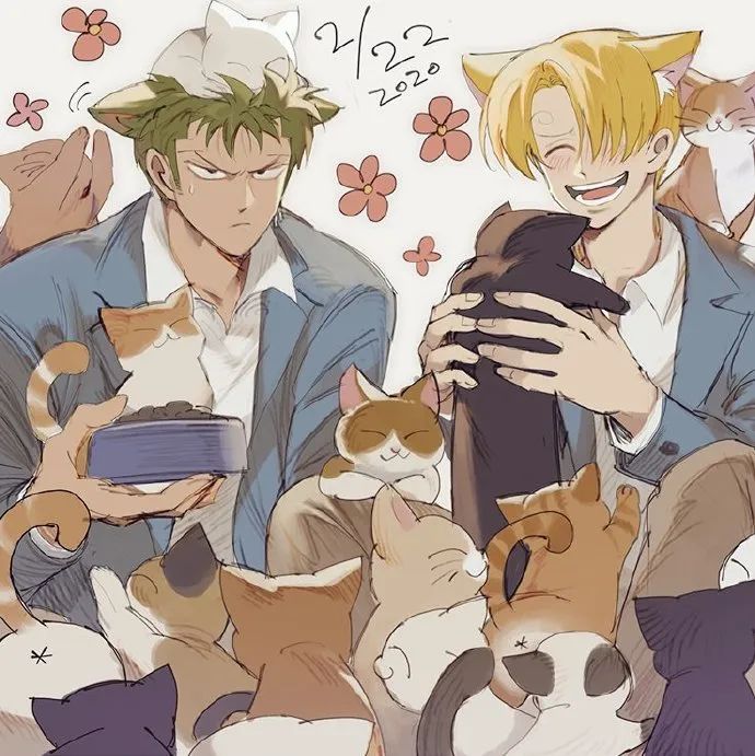 索隆山治cp好有爱的两人这个画师真的是神仙