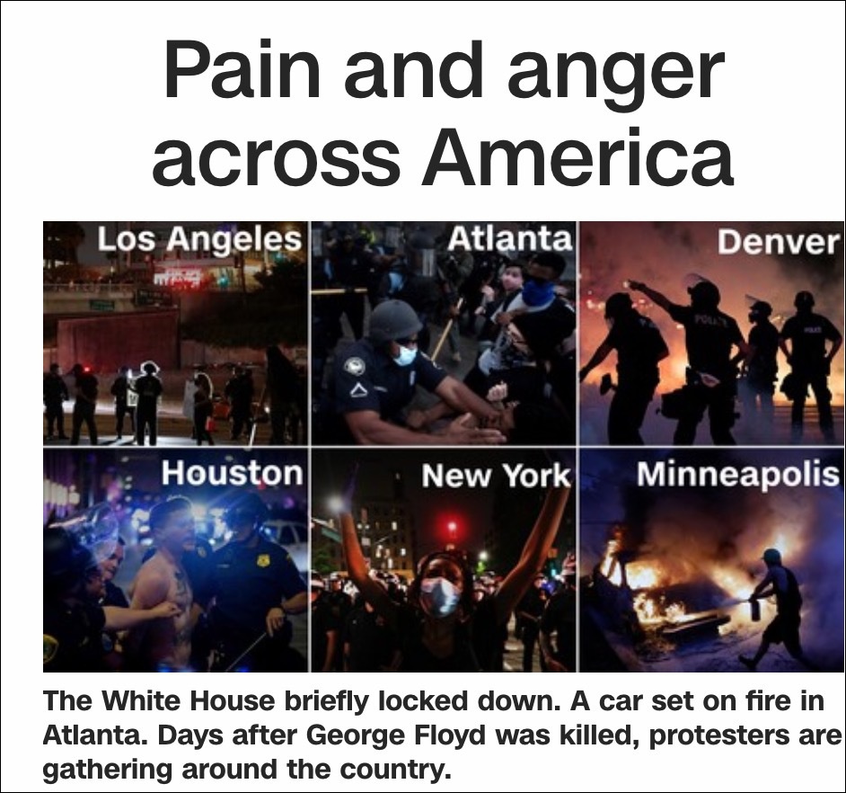 “痛苦和愤怒在全美国蔓延”CNN截图