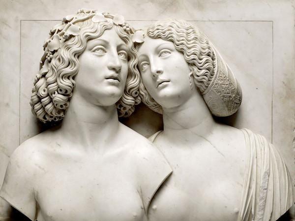 Tullio Lombardo，酒神和阿丽亚娜 ©维也纳艺术史博物馆。“肉体与灵魂——从多纳泰罗到米开朗基罗”特展展品。