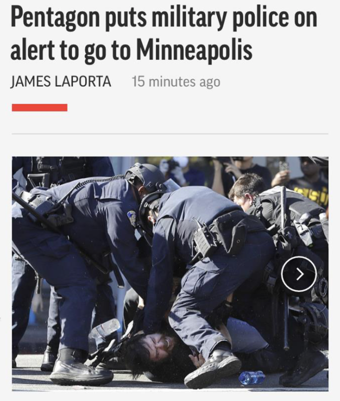 骚乱升级!美国五角大楼有罕见措施