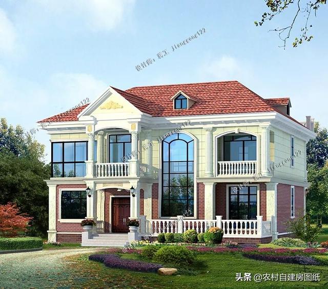 5款复式二层农村别墅造价经济实惠最后一款在抖音火了一年了