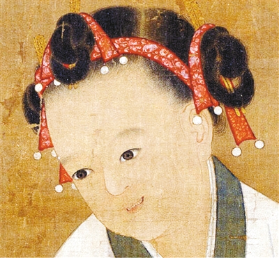 婴戏图上的"潮童发型"