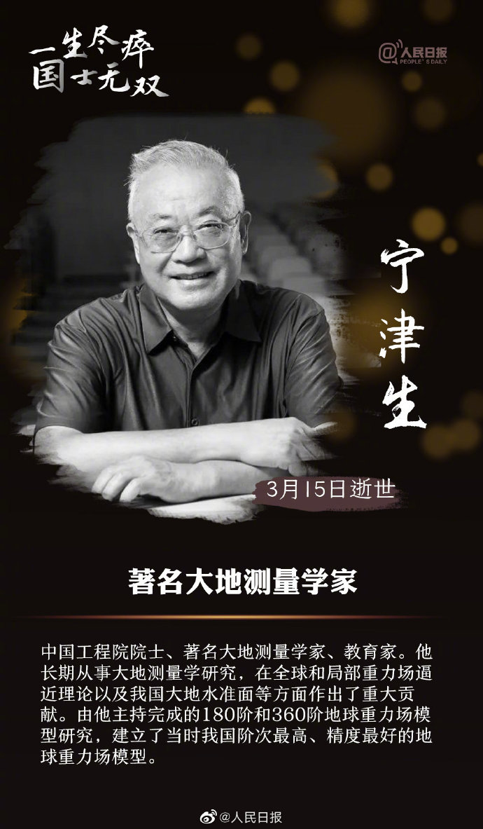 一生尽瘁国士无双2020年已有15位院士去世