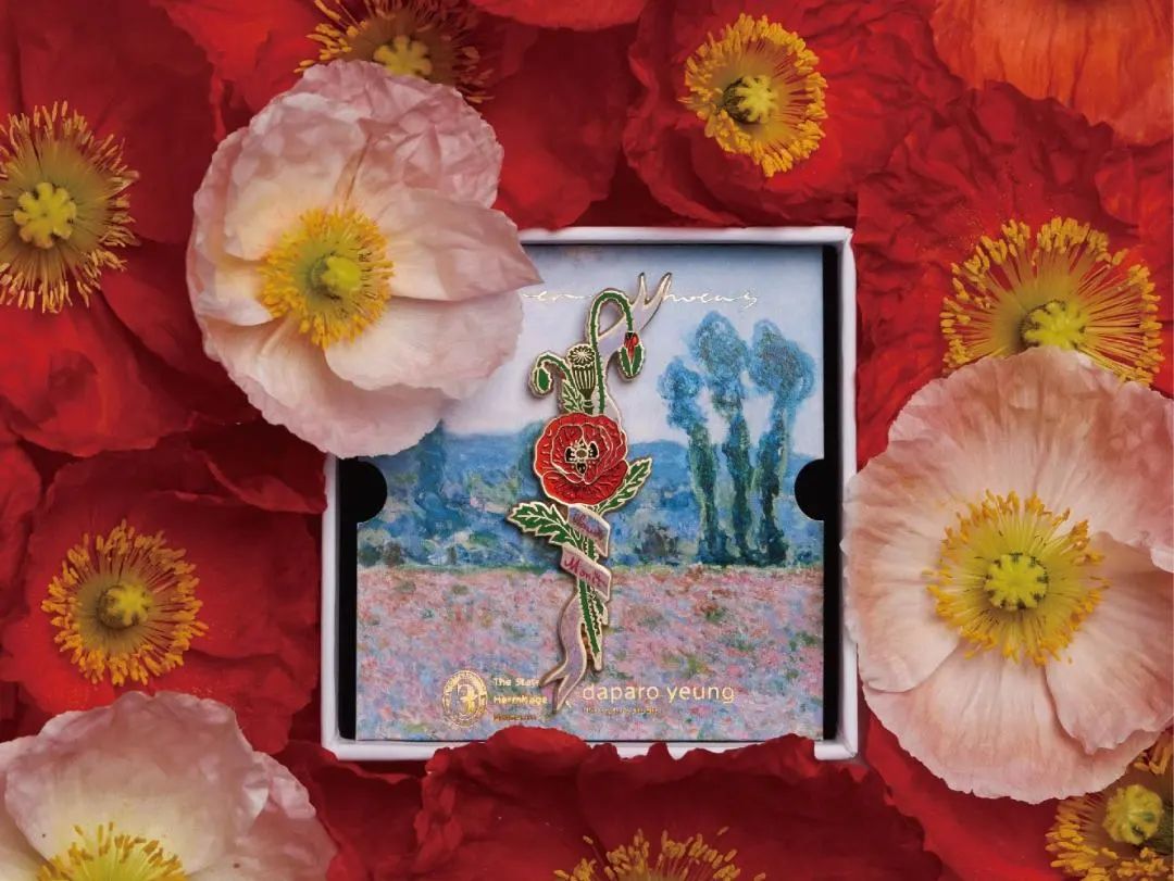 爱好艺术的妈妈,这款"莫奈的虞美人"胸针,她一定会钟意.