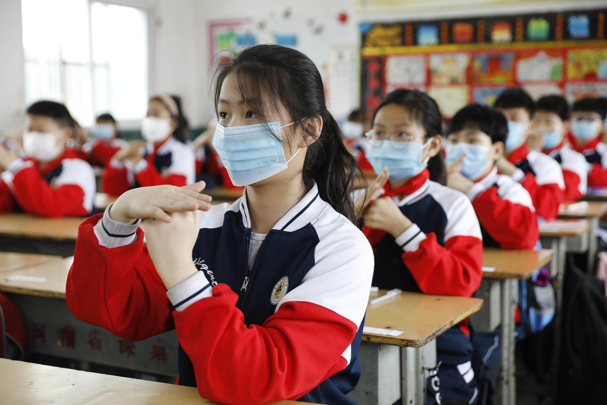 河南平顶山:小学五六年级复课