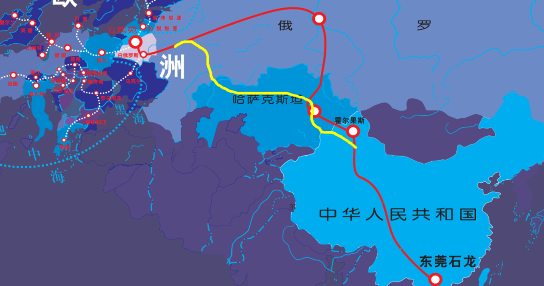 广东中欧班列再添新线路!大湾区首趟国际"邮政专列"中欧班列开行