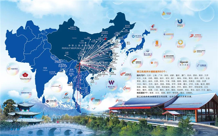 丽江机场恢复航线40余条