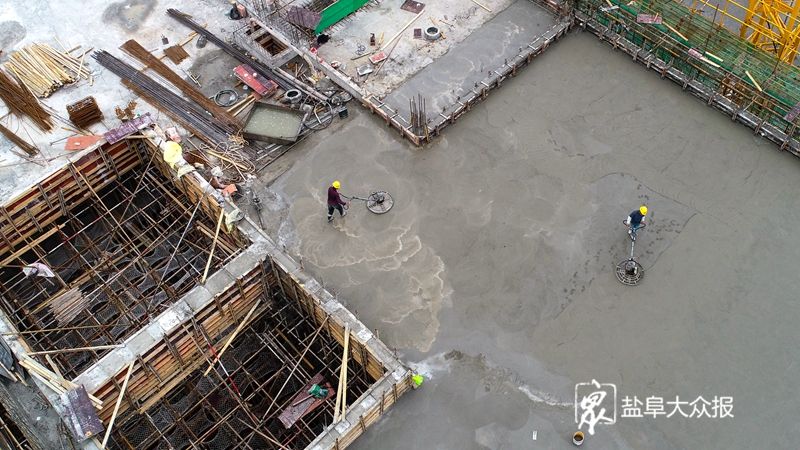 刚刚,盐城综合客运枢纽西广场长途楼封顶