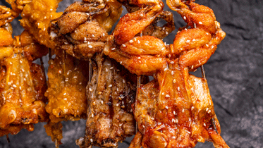 吃完烤牛蛙又捞了遍锅底