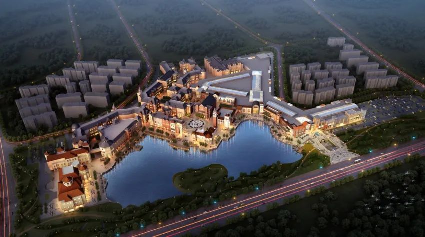 赛特奥莱效果图中旅万科城借势棋盘山赛特奥莱,不仅是对项目商业