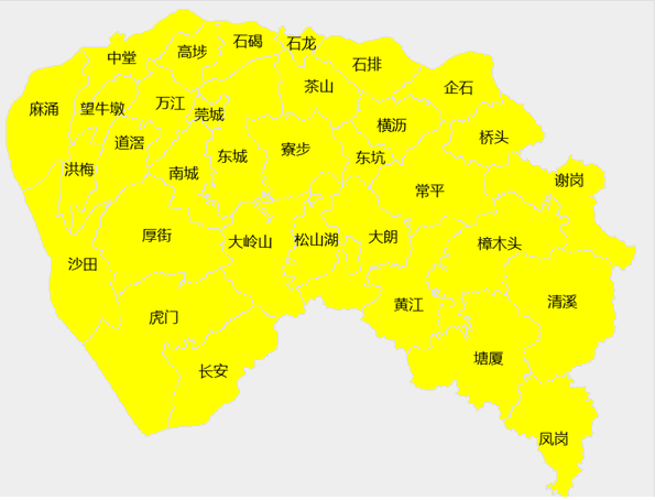 东莞各乡镇地图图片