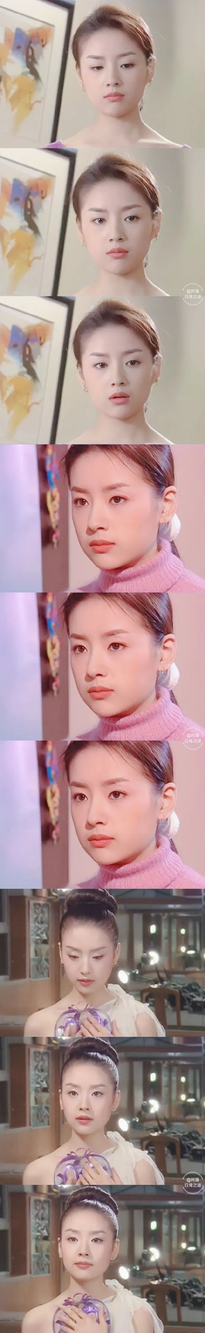 总裁文里小白花女主长相!董洁年轻时好美!