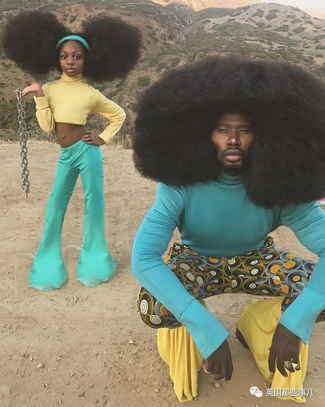 头发茂盛成这样的父女. 这真的不是化妆刷成精吗!