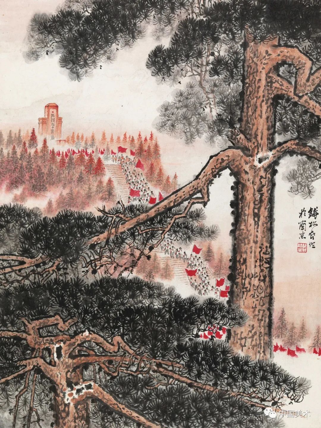 钱松岩:整个画的技法,就是一个"写"字,不是描