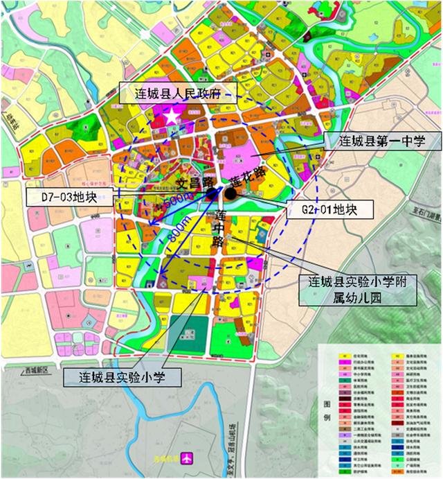 连城县中心城区d7-03,g2-01地块控制性详细规划(调整)批前公示