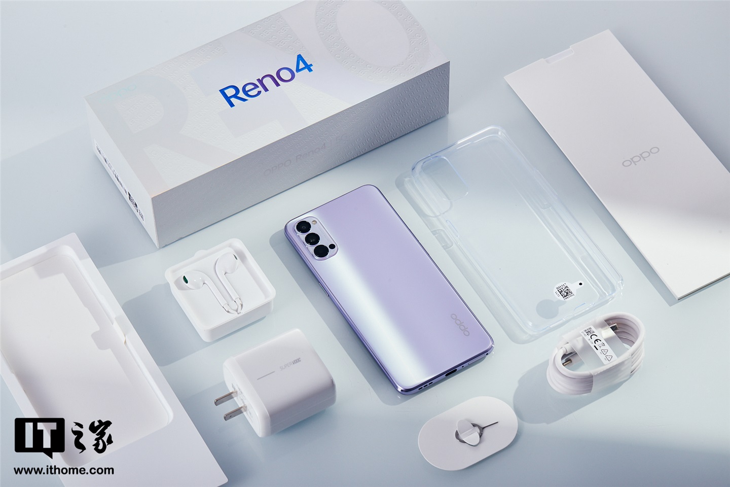 【it之家开箱】oppo reno4 香芋紫配色图赏