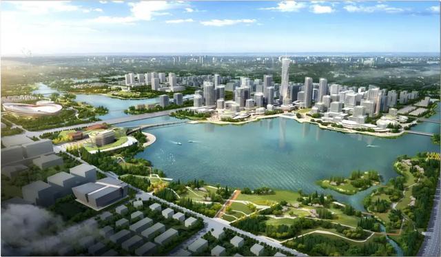 建成后可防50年一遇24小时暴雨杭州的东沙湖,既是为营造钱塘新区优美