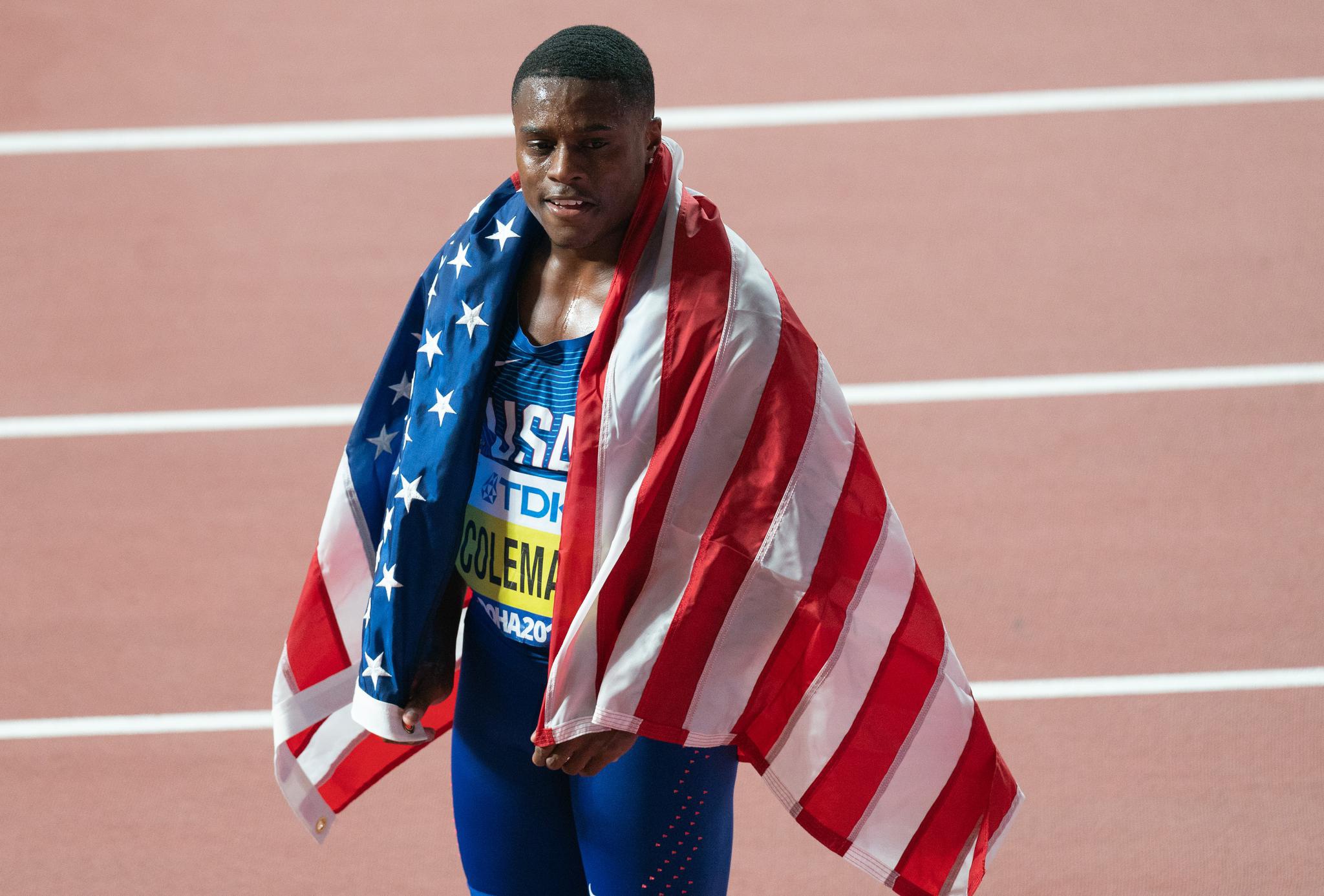 美国百米名将科尔曼被初步禁赛