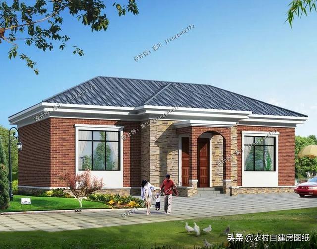 6月最新3款一层平房,手里有点闲钱,给父母建栋小别墅吧