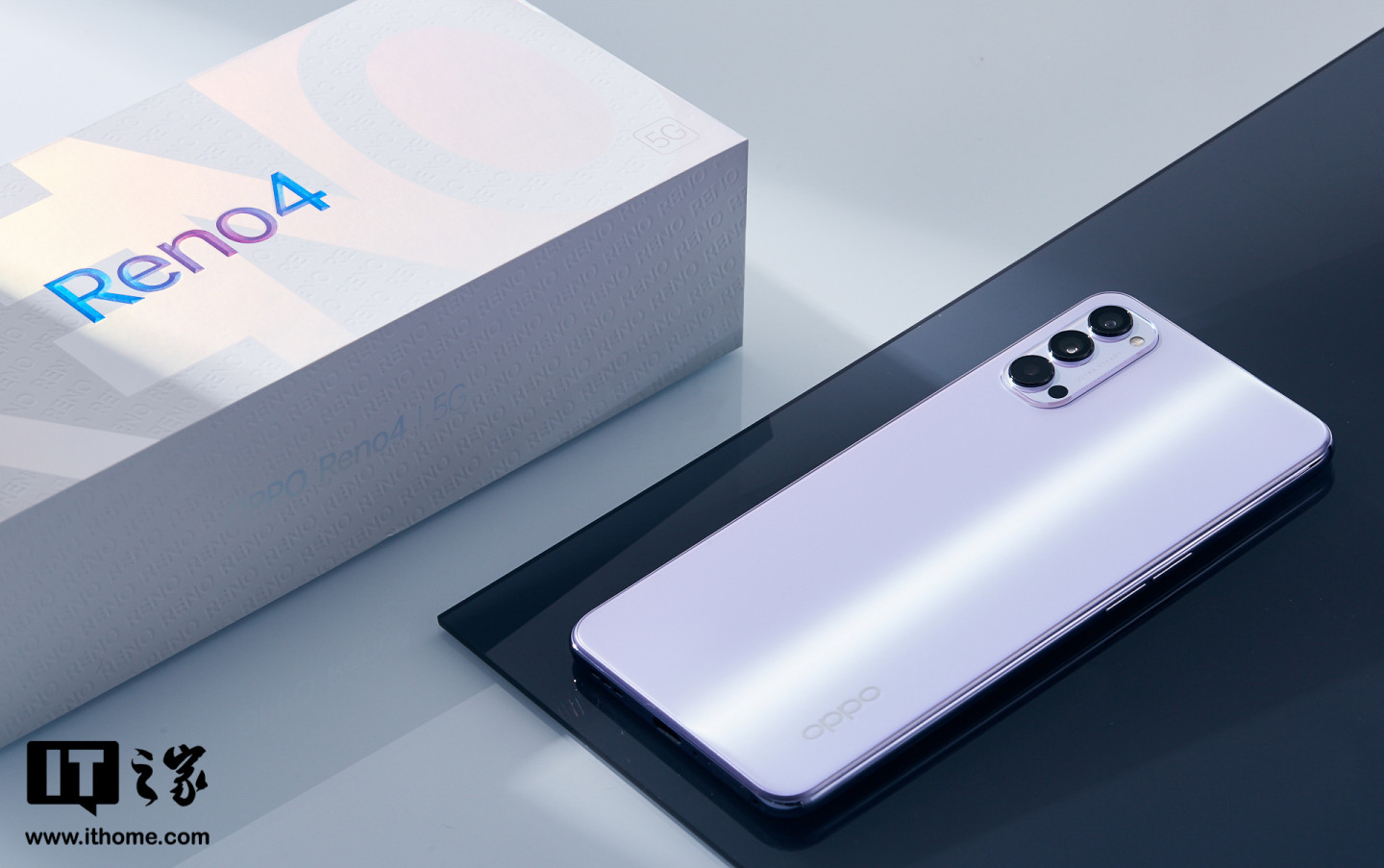 【it之家开箱】oppo reno4 香芋紫配色图赏