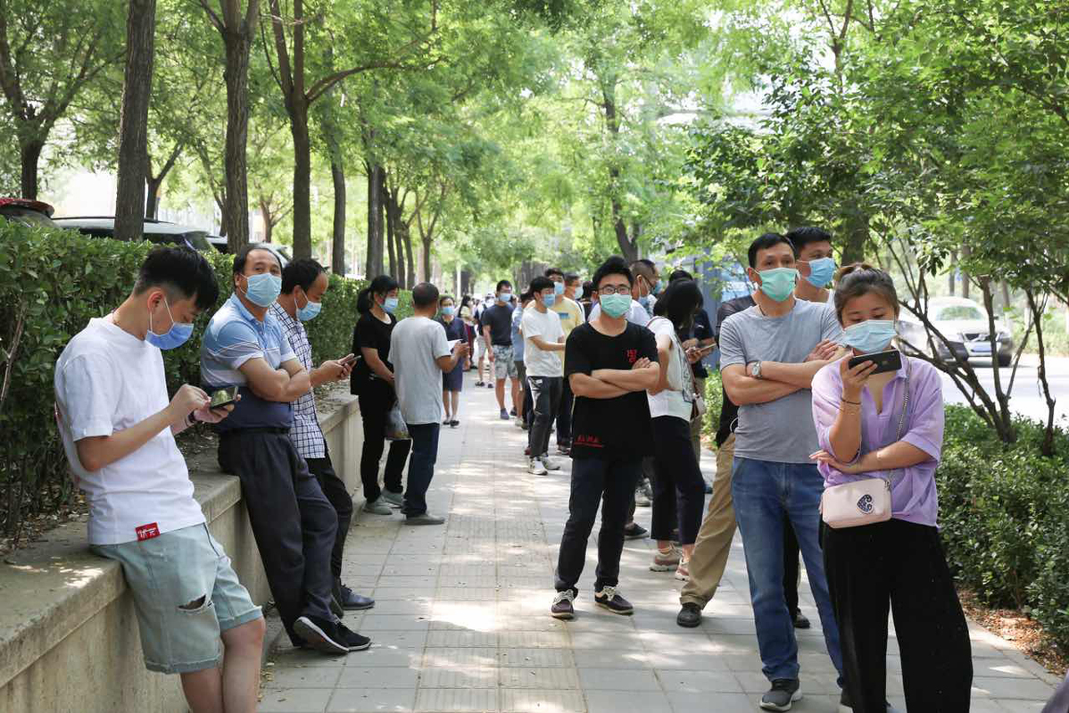 北京核酸排队图片图片
