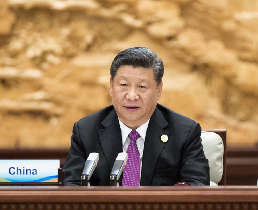 2019年4月27日，第二届“一带一路”国际合作高峰论坛在北京雁栖湖国际会议中心举行圆桌峰会，国家主席习近平主持会议并致开幕辞。