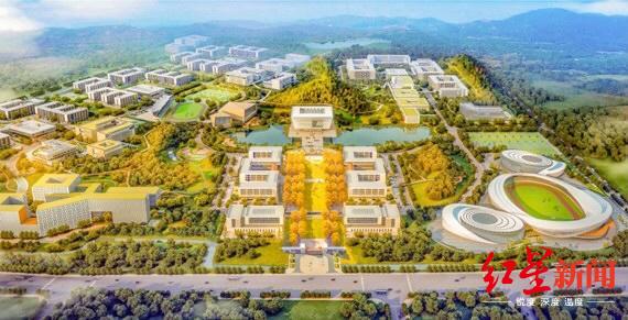 吉利学院整体规划鸟瞰图此外,吉利学院还是四川省"十三五"高等教育