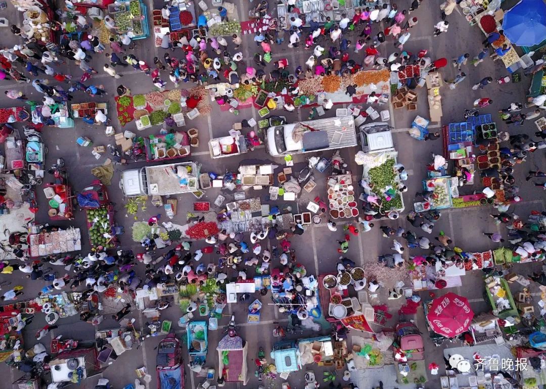 航拍济南老东门热闹早市!菏泽,聊城的都来摆摊