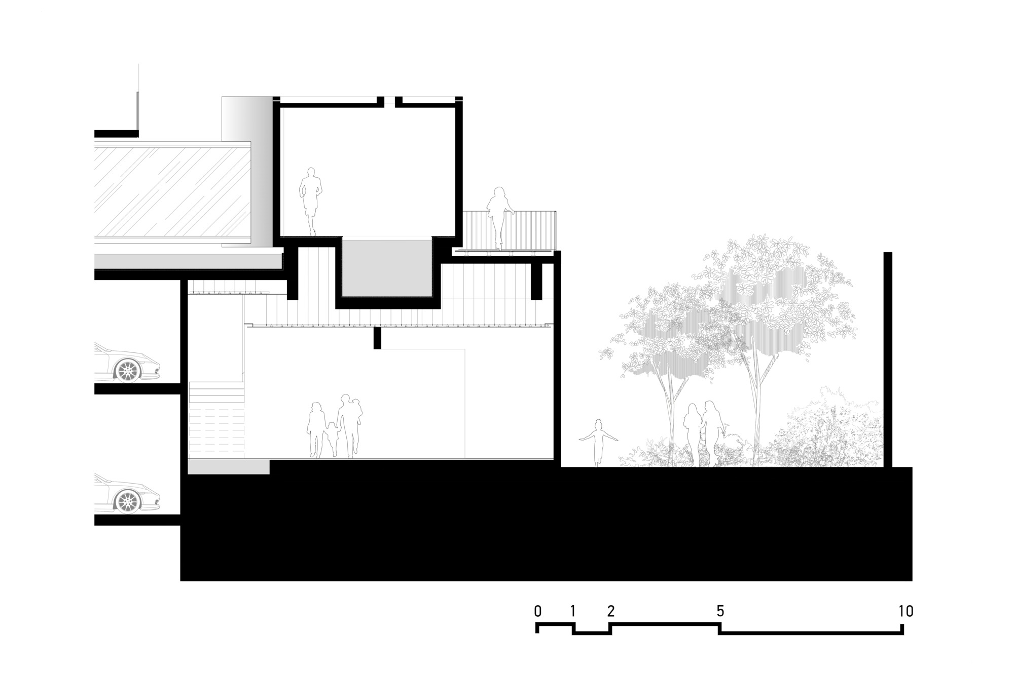 64米深"峡谷"的裂变——阿曼尼公寓|建筑师|剖面图_新浪新闻