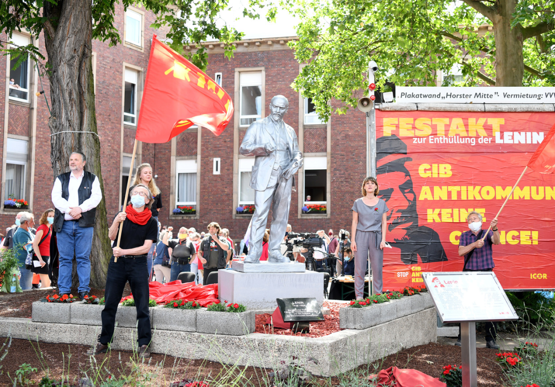 德国盖尔森基兴市立起一座列宁雕像。图源：RT