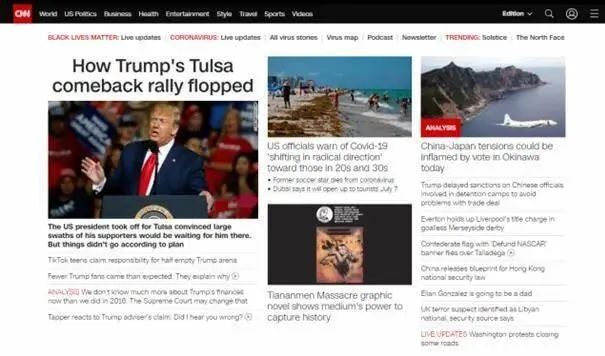 CNN报道截图