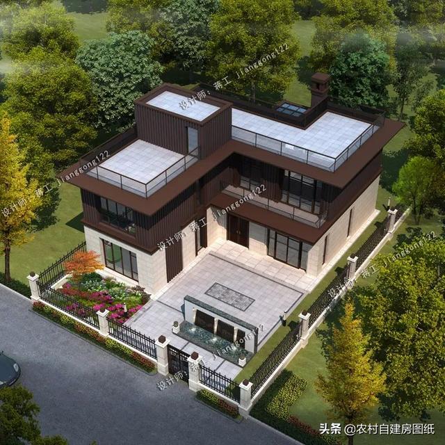 6款带庭院的农村别墅一院一水得一宅诗境的生活向往吗