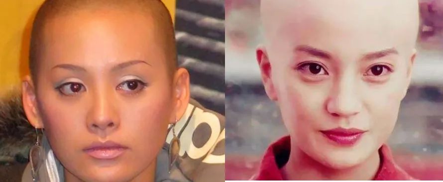 为什么宁静剃光头是美艳大姐大,赵薇却是喜感十足,立地成佛?