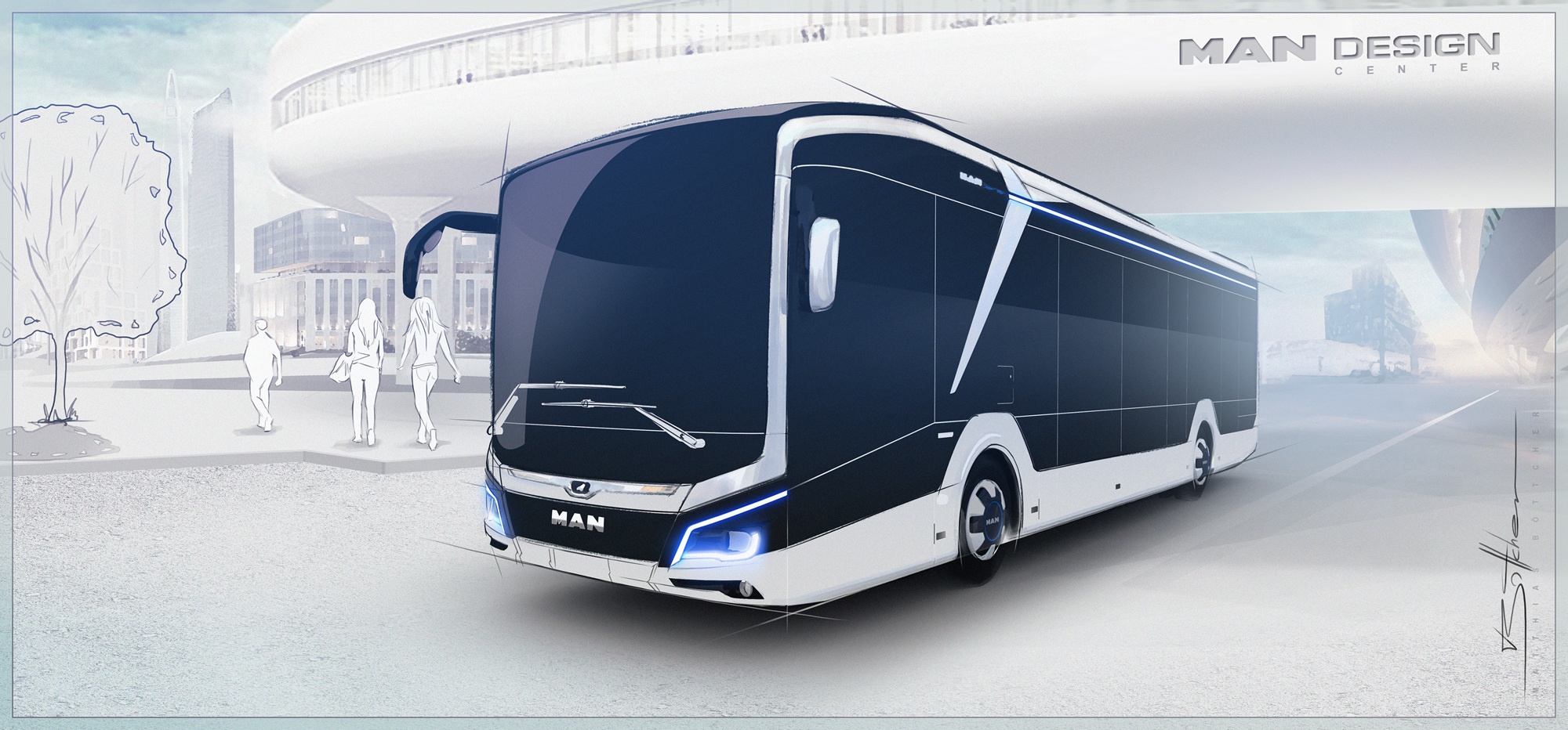 曼恩纯电动城市巴士获设计大奖 续航可达270公里