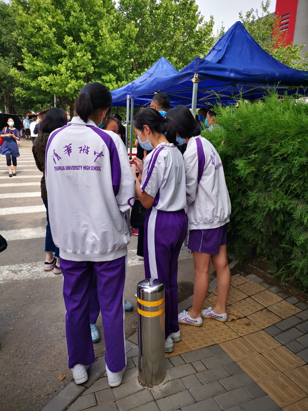 北京海淀区中高考生开始核酸检测