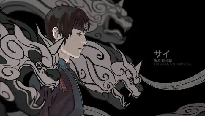 火影侧脸集合大触笔下炫酷武士风可太帅了