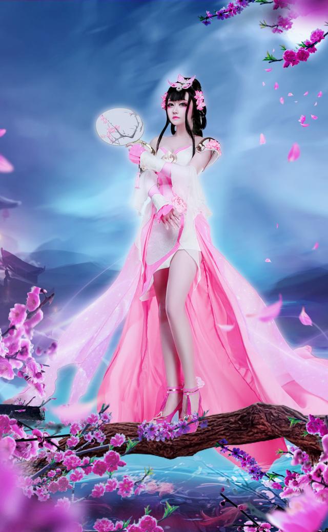 王者荣耀,甄姬游园惊梦cosplay