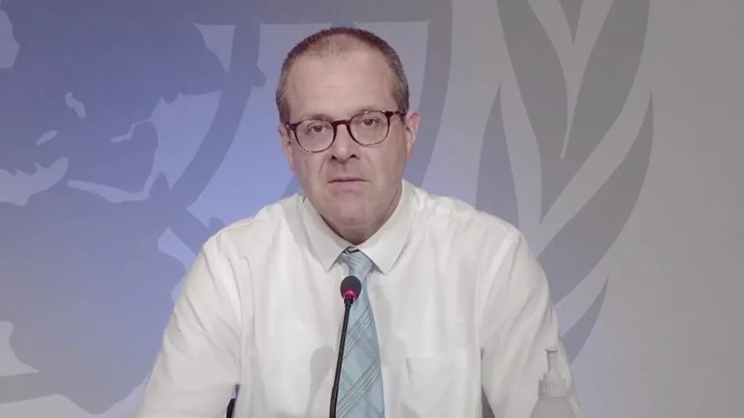 克卢格25日在视频会议中讲话./世卫组织网站