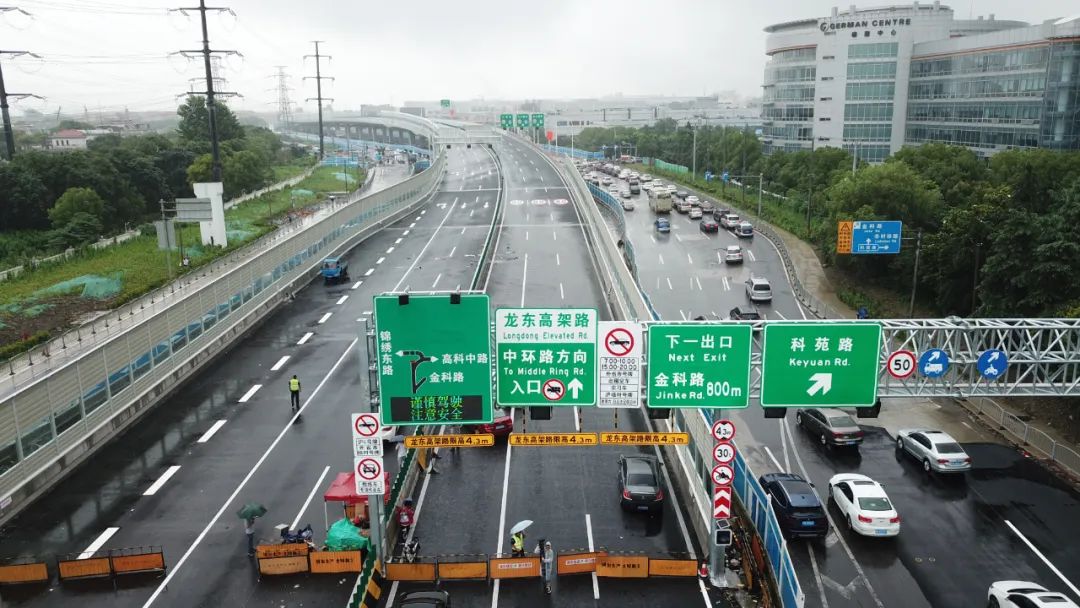 注意龙东大道改建工程有新进展内环至中环段高架主线完工