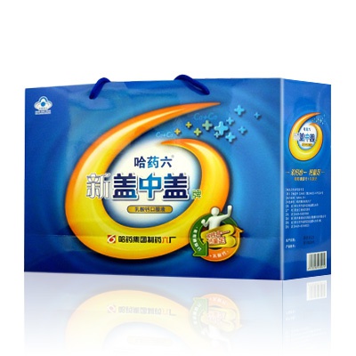 新盖中盖牌乳酸钙葡萄糖酸钙口服液。图片来源:哈药集团官网