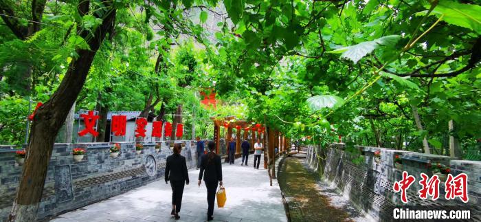 图为甘肃甘南州舟曲县大川镇土桥子村一角. 魏建军 摄