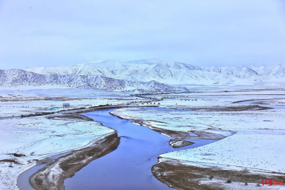 四川若尔盖红原下雪了