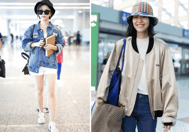 看看一个个明星潮人们的街拍就知道:还比打伞更方便省力.